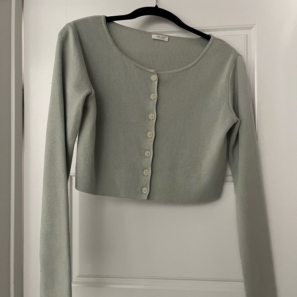 Brandy Melville Sage long sleeve top